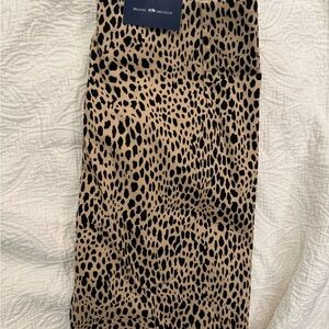 Brandy Melville Leopard Print Skirt - Tan and Black